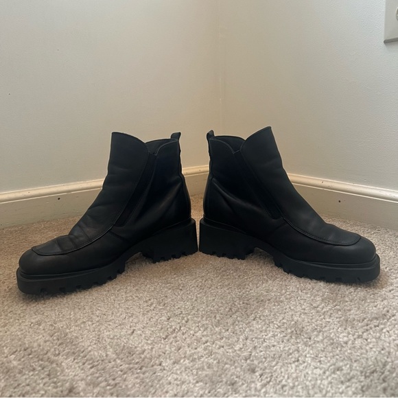 Bogner Leather Balck Ankle Booties - Picture 3 of 7